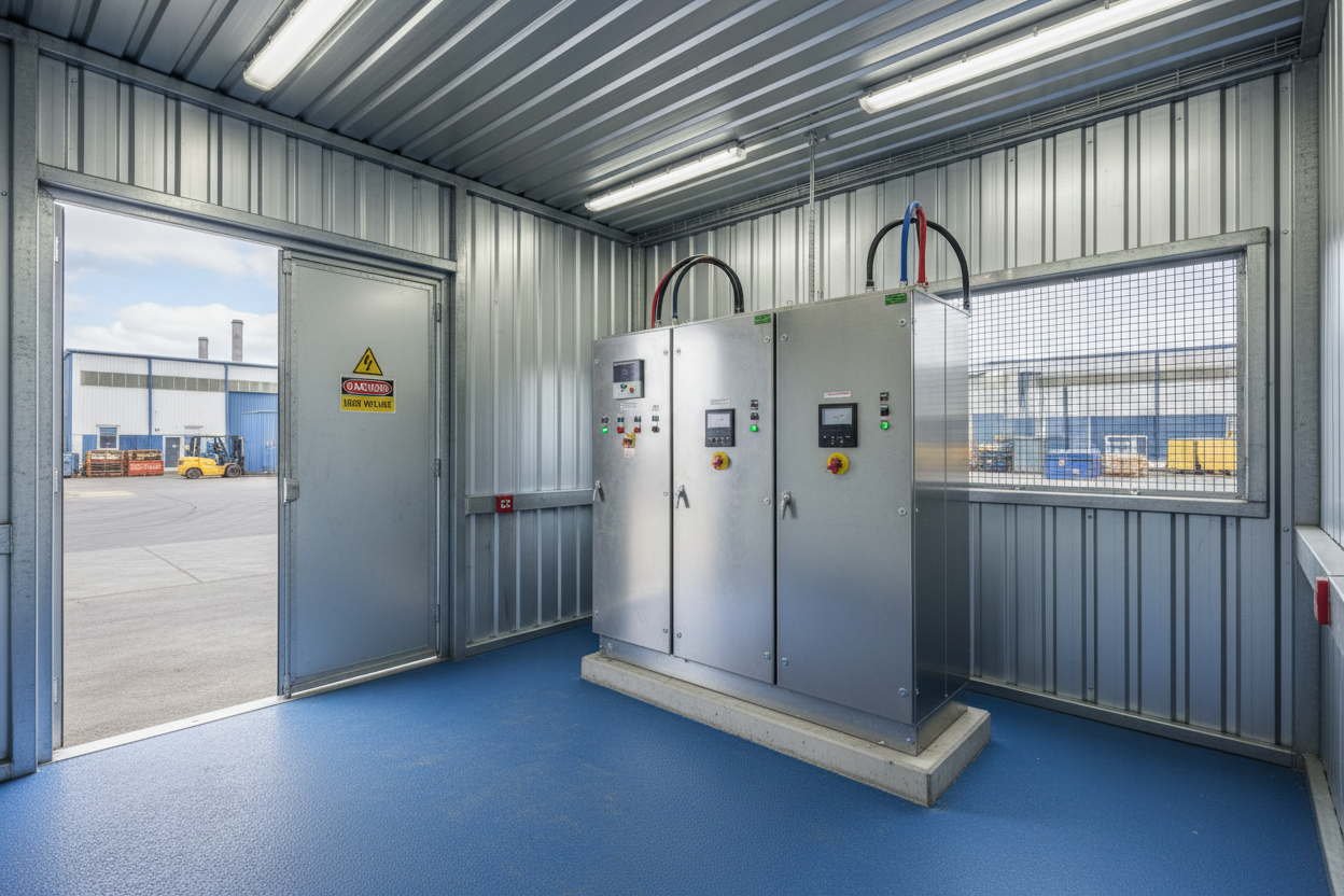 1000kVA package substation serving an industrial park in Newcastle